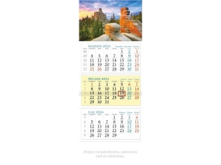 Kalendarz trójdzielny LUCRUM 2024 KT 5 - Sudety