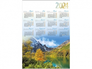Kalendarz jednoplanszowy LUCRUM PL 1 Tatry