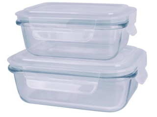 Zestaw 2 pojemników szklanych Linia Cucina - 400ml, 600ml (30zł) 500pkt