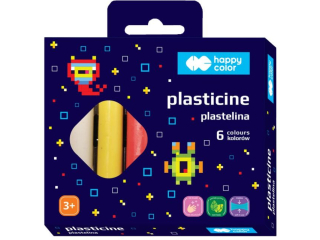 Plastelina okrga 6 kol., Pixi Planet, Happy Color