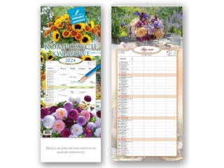 Kalendarz notatnikowy LUCRUM 2024 WN2 - Kompozycje kwiatowe