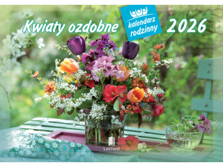 Kalendarz cienny rodzinny LUCRUM - Kwiaty ozdobne 2026