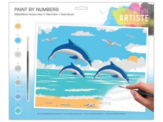 DUY ZESTAW DO MALOWANIA - ARTISTE - LEAPING DOLPHINS