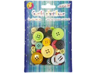 Guziki plastikowe ALIGA mix rozmiar�w i kolor�w