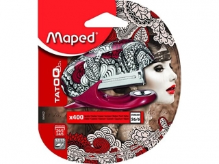 Zszywasz MAPED Tatoo 15 kartek plus 400 zszywek, blister