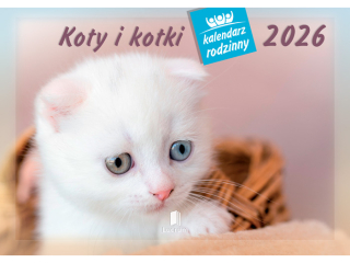 Kalendarz cienny rodzinny LUCRUM - Koty i Kotki 2026