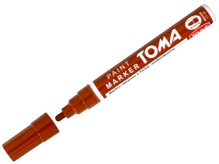 Marker olejowy TOMA fibrowa kocwka 2, 5mm, brzowy