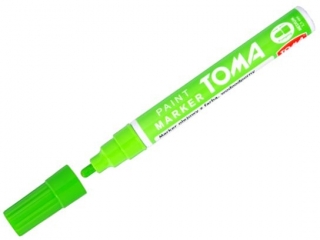 Marker olejowy TOMA fibrowa koñcówka 2,5mm, zielony jasny