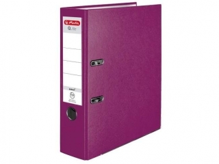 Segregator A4 8cm HERLITZ Q.file standard PP - jagodowy