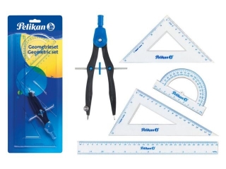 Komplet geometryczny PELIKAN 5 części