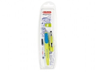Pióro wieczne HERLITZ My.Pen dla leworęcznych - limonka/nieb