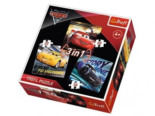Puzzle "3w1" TREFL Cars 3 - Legendy wyścigu
