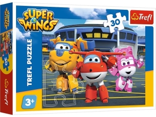 Puzzle 30 TREFL Przyjaciele przed hangarem