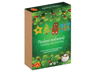 PIASKOWE MALOWANKI - OZDOBY NA CHOINK - CIASTEK