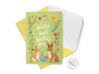 Kartki karnet PAN DRAGON K.B6 2040 Wielkanoc