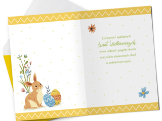 Kartki karnet PAN DRAGON K.B6 2040 Wielkanoc