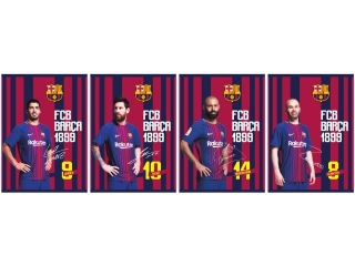 Zeszyt MO A5 16k kratka FC Barcelona Barca Fan 6 [opakowanie=20szt] ASPROM