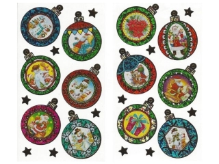 Naklejki na folii. Świąteczne  CLX 17