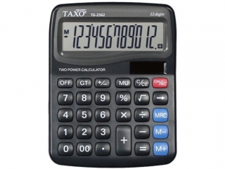 Kalkulator na biurko TG-2562 czarny Taxo Graphic 12-pozycyjny