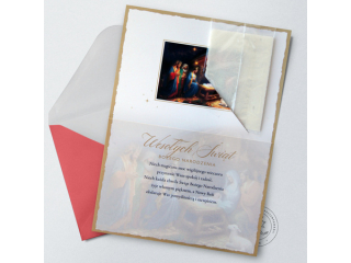 Kartki karnet PAN DRAGON Świąteczny karnet B-6 408 Specjal z opłatkiem