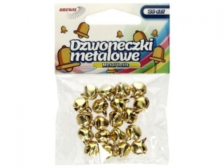 Dzwoneczki metalowe złote 1.2cm a-20 DZW 1