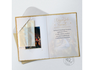 Kartki karnet PAN DRAGON Świąteczny karnet B-6 415 Specjal z opłatkiem