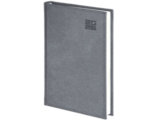 Kalendarz ksikowy WN A4 tygodniowy, Aluminium 2026 - SREBRNY