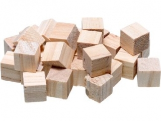 Kostki drewniane naturalne 1.5cm KOS 1