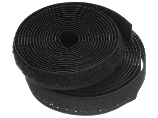 Rzep czarny 2 paski w rozmiarze: 16mm x 2m