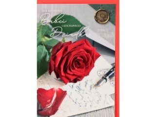 Kartki karnet B6 K-1965 Dzień Babci i Dziadka