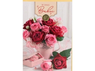 Kartki karnet B6 K-1968 Dzień Babci