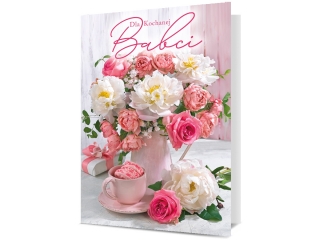 Kartki karnet B6 K-1969 Dzień Babci