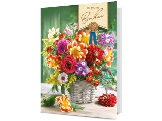 Kartki karnet B6 K-1967 Dzień Babci