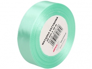 Wstążka satynowa BREWIS 25mm/32m kolor 181 miętowy