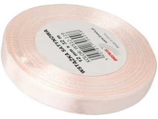 Wstążka satynowa BREWIS 12mm/32m kolor 119 szampański