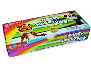Farby plakatowe INSPIRIA 20ml 10 kolorów