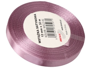 Wstążka satynowa BREWIS 12mm/32m kolor 91 pudrowy róż