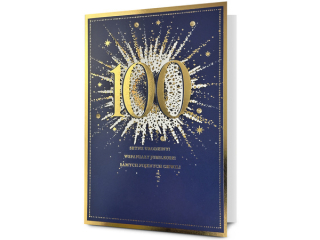 Kartki karnet PAN DRAGON HM 200-3090 Urodziny "100"