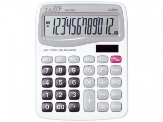 Kalkulator na biurko TG-2562 biały Taxo Graphic 12-pozycyjny
