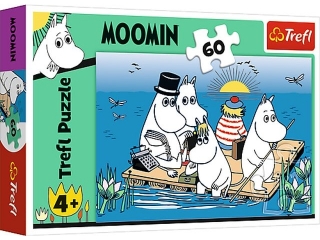 Puzzle 60 TREFL Muminki nad jeziorem