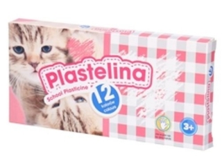 Plastelina szkolna ASTRA Kotki 12 kolorw