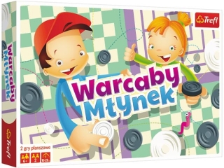 Gra TREFL Warcaby/Młynek Ilustrowany