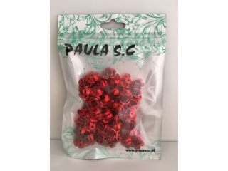Kwiatki metalowe Y39193 RED