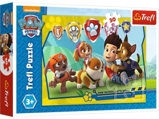 Puzzle 30 TREFL Psi patrol - Ryder i przyjaciele