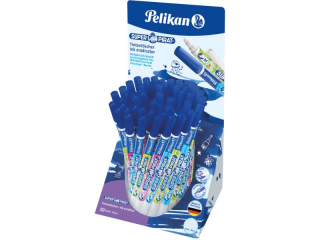 Wymazywacz do atramentu Pelikan Super Pirat 850 M z cienkopisem – niebieski, kocwka M DISPLAY