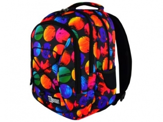 Plecak 38cm (15") St.Majewski 3-komorowy BP32 COLOURFUL DOTS