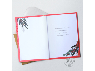 Kartki karnet PAN DRAGON HM 200-3236 ¦wiêta wieniec "Weso³ych ¦wi±t Bo¿ego Narodzenia"