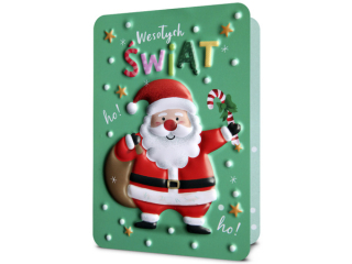 Kartki karnet PAN DRAGON HM 200-3205 Święta Mikołaj wesołych Świąt