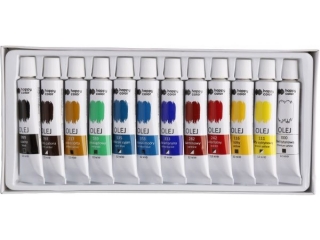 Farba olejna HAPPY COLOR 12 kolorw x 12ml