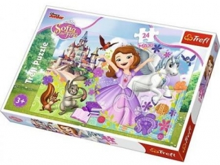 Puzzle 24 Maxi TREFL Jej Wysokość Zosia - Kolorowy świat Z